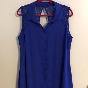 City Chic high/low cutout tank